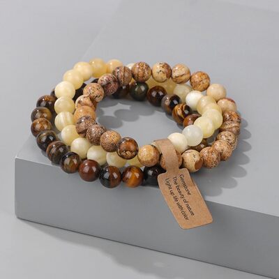 Bracelet Perle - CrystalBracelets™ - Marron