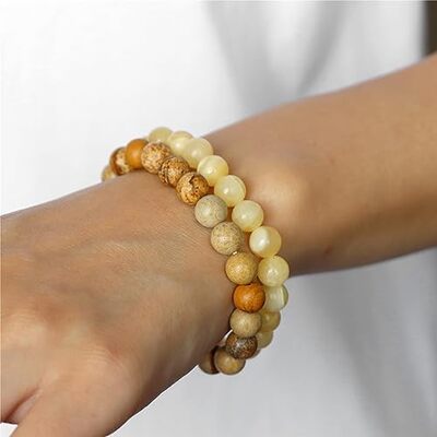 Bracelet Perle - CrystalBracelets™ - Marron