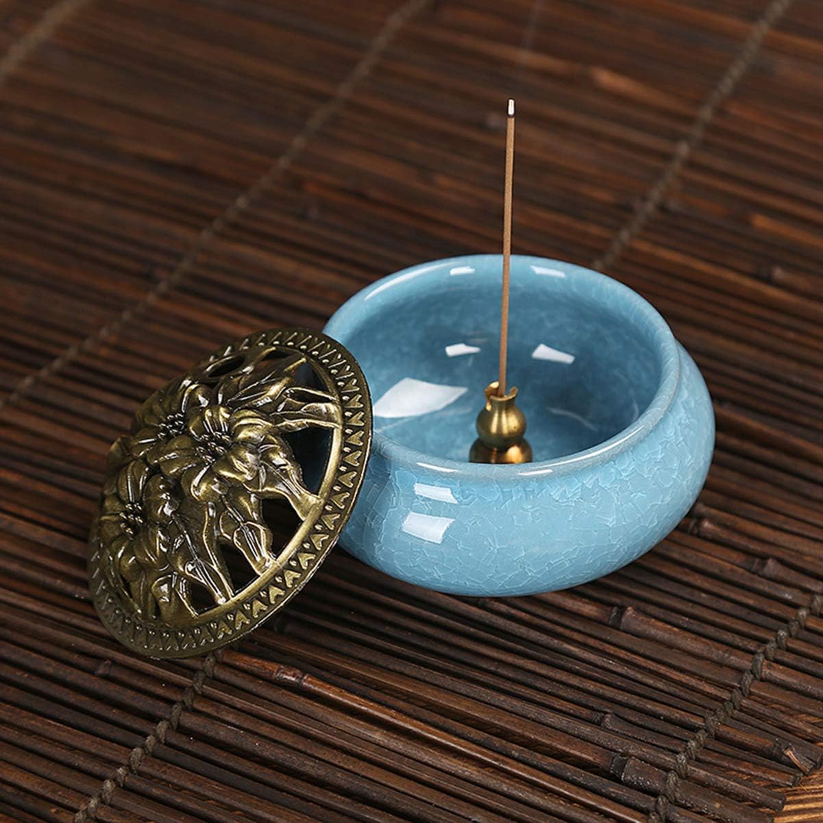 Bruleur d'Encens - CeramicIncenseBurner™ - Bleu Ciel