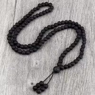 Bracelet Pierre - PrayerStone™ - Lave noire