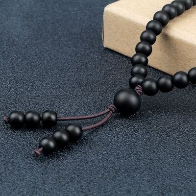 Bracelet Pierre - PrayerStone™ - Noir mat